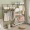 4-8 FT Wall Closet Storage System with Adjustable Shelves and Rods